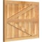 Ekena Millwork Framed Board-n-Batten Shutters w/Z-Bar, Rough Sawn Western Red Cedar, 32 1/4W x 25H, PR RBF06Z32X025RWR - alternate 2